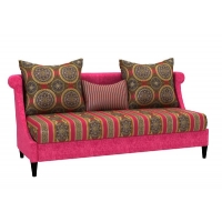 Мебельная ткань жаккард FORTUNE Stripe Pink Ruby (Фортун Страйп Пинк Руби)