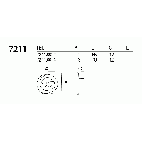 7211.0032.001 Ручка кнопка современная классика, античная бронза 32 мм