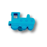 605AZ Ручка кнопка детская, паровозик синий