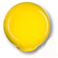 626AM1 Ручка кнопка детская коллекция , выполнена в форме шара, цвет желтый глянцевый