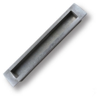 EMBU160-63 Ручка врезная современная классика, серебро 160 мм