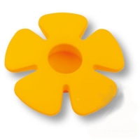 435025ST07 Ручка кнопка детская, цветок желтый