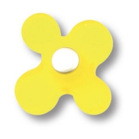 608AM Ручка кнопка детская, цветок желтый
