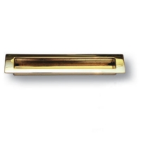EMBU160-12 Ручка врезная современная классика, глянцевое золото 160 мм