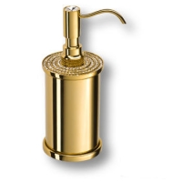 3507-78-003 Дозатор для мыла, латунь с кристаллами Swarovski, цвет - глянцевое золото