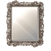 Зеркало ПУ прямоугольное R0037SF  870x1030 натуральный цвет, Венеция (эмаль)