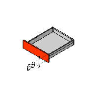 Выдвижной ящик Tandembox (Тандембокс) под духовой шкаф(высота N), L=500мм