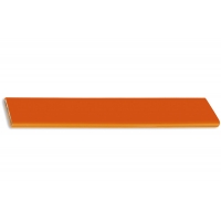 217.689-2015/9603 Ручка-скоба 160мм, отделка хром глянец + оранжевый пластик