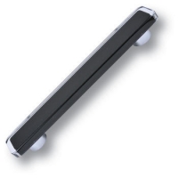696NE2 Ручка-скоба модерн, цвет черный 160 мм