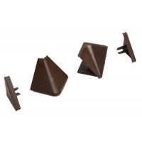Комплект угловых элементов для треугольных бортиков АА.101 и АА.102, цвет коричневый