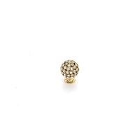 MOB 472 26 SWA 19 Ручка кнопка с кристаллами Swarovski,эксклюзивная коллекция, цвет-глянцевое золото