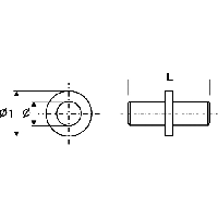 Полкодержатель FIRMAX, D=5/6 мм, L=16 мм, сталь, цинк