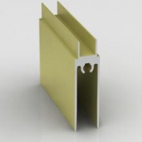 Флорентийский шелк, нижний горизонтальный профиль Шёлк. Алюминиевая система дверей-купе ABSOLUT DOORS SYSTEM
