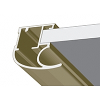 Графит глянец, профиль вертикальный модерн KORALL. Алюминиевая система дверей-купе ABSOLUT DOORS SYSTEM