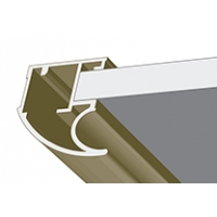 Графит глянец, профиль вертикальный Модерн LAGUNA. Алюминиевая система дверей-купе ABSOLUT DOORS SYSTEM