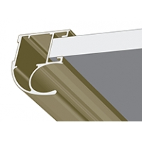 Черный матовый, профиль вертикальный Анодированный CLASSIC асимметричный. Алюминиевая система дверей-купе ABSOLUT DOORS SYSTEM