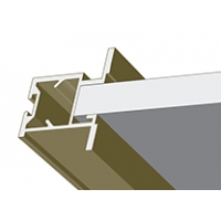 Серебро матовое, профиль вертикальный Анодированный METRO. Алюминиевая система дверей-купе ABSOLUT DOORS SYSTEM