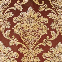 Мебельная ткань жаккард CHATEAU Monogramme Chocolat (Шато Монограмм Чёколат)