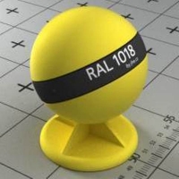 RAL 1018 краска для фасадов МДФ цинково-желтая