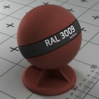 RAL 3009 краска для фасадов МДФ кислотно-красная