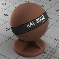 RAL 8002 краска для фасадов МДФ коричневый сигнальный