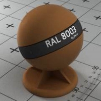 RAL 8003 краска для фасадов МДФ глинянно-коричневый