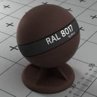 RAL 8017 краска для фасадов МДФ шоколадный
