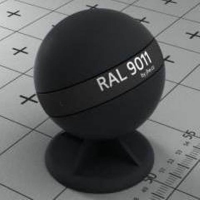 RAL 9011 краска для фасадов МДФ графитно-черная