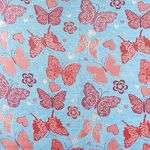 Мебельная ткань шенилл KIDS Butterfly Blue (Кидс Баттэрфлай Блю)