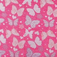 Мебельная ткань шенилл KIDS Butterfly Pink (Кидс Баттэрфлай Пинк)