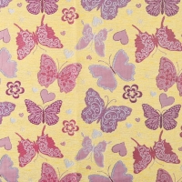 Мебельная ткань шенилл KIDS Butterfly Yellow (Кидс Баттэрфлай Еллоу)