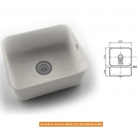 Интегрированная кухонная мойка OMEGA CLASSIC 871 из искусственного камня