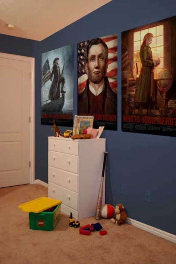 Постеры в детскую комнату Акварельные персонажи 3 шт 30х40 без рамок, детские картины, плакат А3