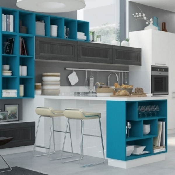 Синяя кухня 275