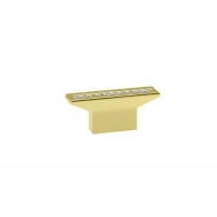 CH0102-016.GP Ручка-кнопка 16мм, отделка золото глянец + горный хрусталь