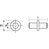 Полкодержатель Duplo для стеклянных полок, d=5 мм, сталь, цинк.FIRMAX