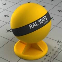 RAL 1003 краска для фасадов МДФ сигнальная желтая
