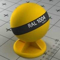 RAL 1004 краска для фасадов МДФ золотисто-желтая