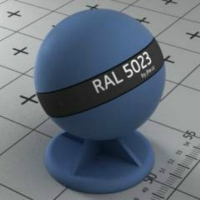 RAL 5023 краска для фасадов МДФ холодная синяя