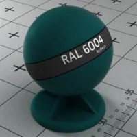 RAL 6004 краска для фасадов МДФ сине-зеленая