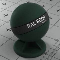 RAL 6009 краска для фасадов МДФ пихтово-зелёный