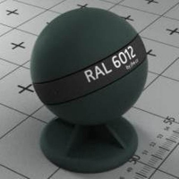 RAL 6012 краска для фасадов МДФ черно-зеленая