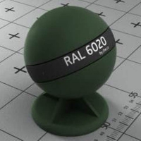 RAL 6020 краска для фасадов МДФ хромово-зеленая