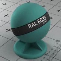 RAL 6033 краска для фасадов МДФ мятно-бирюзовая