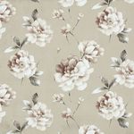 Мебельная ткань микрофибра FUROR Flowers Beige (Фурор Флауэрс Бэйж)
