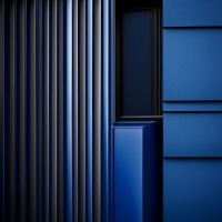 FG166-18 Шарли синий, пленка ПВХ для фасадов МДФ и стеновых панелей