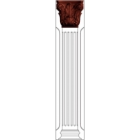 Ножка цоколя колонки декоративной  Нике 150х120 масив Италия