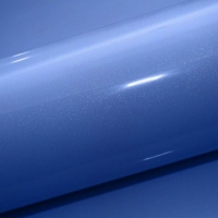 DW804-6T Синий глянец металлик плёнка ПВХ для фасадов МДФ